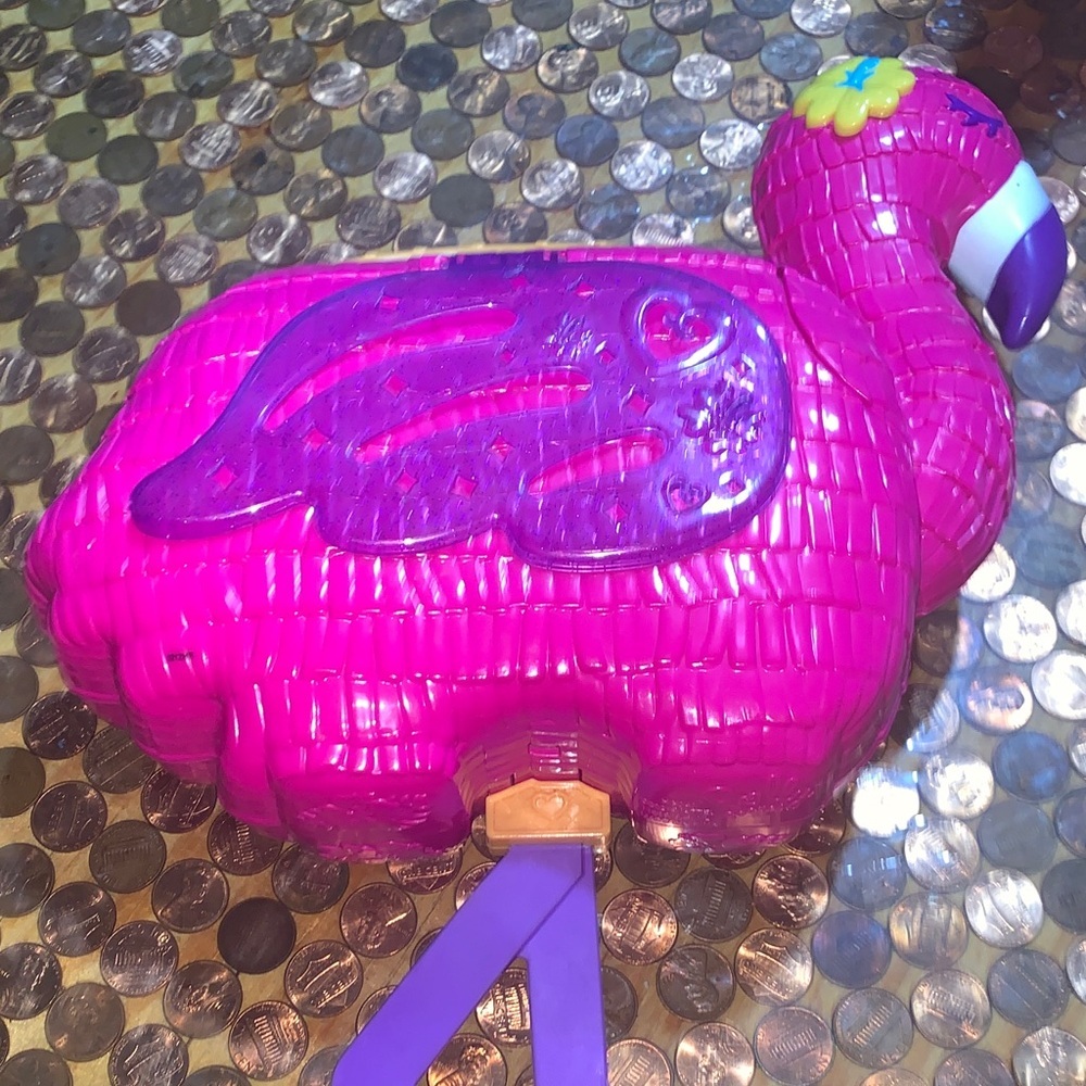 Source Unknown Bright Pink Flamingo Toy